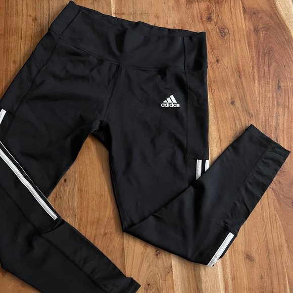 Adidas High Rise 7/8 Leggings w/ Pockets - Size L - Picture 2 of 6